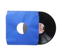 Rock on Wall Tasche interne a disco in vinile, carta blu foderata - foro centrale - angoli smussati - interno manica 12LP - 33T x 25
