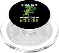 Rock Out con il tuo broc out broccoli vegano vegetariano PopSockets PopGrip per MagSafe