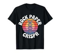 Rock Paper Crispr Scienza della biologia del Dna genetico |- Maglietta