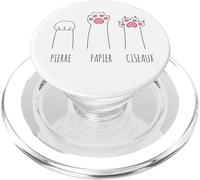 Rock Paper Forbici Gatto Zampe e Mittens in francese PopSockets PopGrip per MagSafe