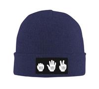 Rock Paper Scissors Cartoon Berretto in Maglia Confortevole Berretto A Maglia Elasticizzata Cappello Invernale per Sci Arrampicata Snowboard