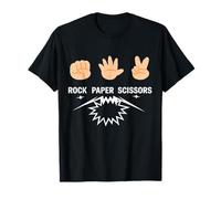 Rock Paper Scissors Funny Sign Language Humor Kids Maglietta