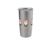 Rock Paper Scissors Group Halloween Costume Tee Bicchiere termico in acciaio inox doppia parete