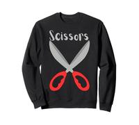 Rock Paper Scissors Group Halloween Costume Tee Felpa