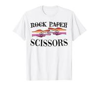 Rock Paper Scissors LGBTQ+ Pride Month Lesbian Pride Flag Maglietta