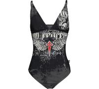 Rock Rebel by EMP Donna Costume da Bagno Multicolore con Disegno di Roccia XXL
