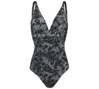 Rock Rebel by EMP Donna Costume da Bagno Nero con Stampa di Teschi M