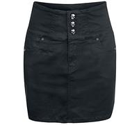 Rock Rebel by EMP Donna Minigonna Nera a Vita Alta 3XL