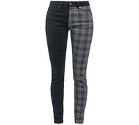 Rock Rebel by EMP Donna Pantaloni Grigio-Neri