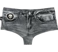 Rock Rebel by EMP Donna Slip Bikini Grigio con Look Denim L