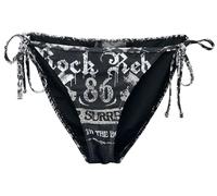 Rock Rebel by EMP Donna Slip Bikini Nero con Stampa M