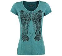 Rock Rebel by EMP Donna T-Shirt Blu Rocky M