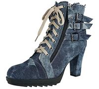 Rock Rebel by EMP Donna Tacchi Alti in Denim Blu EU39