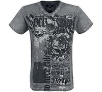 Rock Rebel by EMP Heavy Soul T-Shirt Grigio Taglio Normale