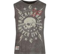 Rock Rebel by EMP Uomo Canottiera Grigia con Ricami L