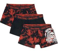 Rock Rebel by EMP Uomo Set di Boxer Nero M