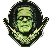 Rock Rebel Universale Mostri Frankenstein Bulloni Retro Toppa Um-Backpatch-Frank