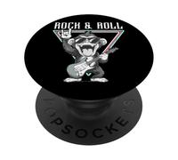 Rock & Roll - Chitarra scimmia divertente PopSockets PopGrip Adesivo