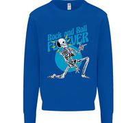 Rock & Roll Forever Maglione Per Bambini Con Teschio Di Chitarra Aerea