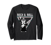 Rock & Roll Fun Chitarra Suonatrice Maglia a Manica