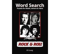 Rock & Roll Word Search Puzzle Book: Easy To Read Text. 6x9 inches ı 110 pages. Great for Travel, Gifts, Gifts, Leisure Time and more.