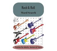 Rock & Roll Word Search Puzzle Book: Word Searches with Easy to Read Print About Rock and Roll, Music, | 6 x 9 Inches, 110 pages | 5- + Puzzles...Gift for vacation, Holiday and Free Times
