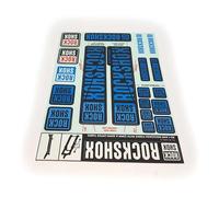 ROCKSHOX Sticker Set 30 forwardslash32 mm e RS1 Sid/Reba/Revelation (< 2018) Settore/Recon/X32/30g/30S/xc30, 11.4318.003.502 Pezzi di Ricambio, Blu, Standard