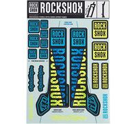 RockShox Troy Lee Designs-b/G, Kit Decorativo. Unisex Adulto, Blu/Giallo, 35mm
