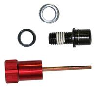 Rock Shox Rebound Adjuster Knob/Bolt Kit Aluminum red