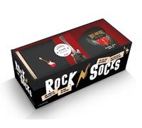 Rock & Socks !: Coffret avec 1 mug en céramique, 1 cuillère en forme de guitare électrique, 1 paire de chaussettes et 1 livret de 100 questions sur les groupes de rock mythiques
