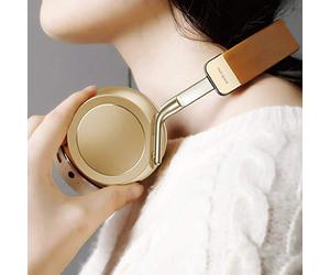 Rock Space Cuffie Wireless Bluetooth S9 Auricolari Bluetooth Bluetooth 4.2 dotati di cancellazione del rumore noise cancelling compatibile con [Samsung, Xiaomi, Huawei, ecc.] (Cachi)