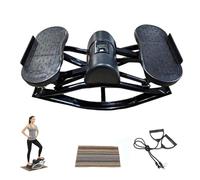 Rock Stepper Lateral Fitness Stepper, Mini Stepper per Esercizio per la Casa, Display Digitale Monitoraggio Tempo Ripetizioni Calorie, Allenamento Le