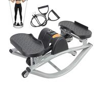Rock Stepper - Small Twist Motion Leg Exerciser, Compact Stair Step Workout Machine System, Low Full Body Fitness Design, Durable Anti Slip Balance Structure | Home Indoor Fitness