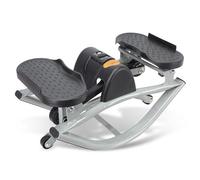 Rock Stepper, Stepper a dondolo da lato a lato for esercizi a casa, for unisex, stepper da lato a lato compatti portatili, traccia del tempo, ripetizioni, calorie con display digitale(Nero)