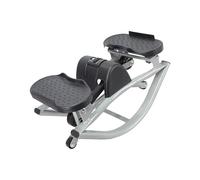 Rock Stepper - Stepper A Dondolo Da Un Lato All'altro, Allenatore Per Esercizi A Casa Con Corde Da Tirare Per Sessioni Di 15 Minuti | Macchina Per Tonificare L'anca E La Gamba Del Ginocchio, Piattafor