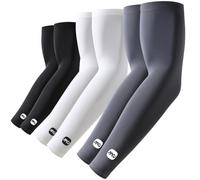 ROCK TAKIN Manicotti per braccia con protezione solare UV, per uomini e donne, UPF 50+, rinfrescanti per coprire le braccia, coperture sportive a compressione, Medium