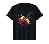 Rock the Stage con questo costume da chitarra elettrica Thunder Maglietta