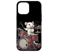 Rock the Stage con questo White Rat and Drums Custodia per iPhone 12 Pro Max
