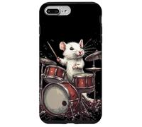 Rock the Stage con questo White Rat and Drums Custodia per iPhone 7 Plus/8 Plus