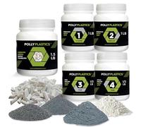 Rock Tumbler Grit Kit e supporti di riempimento in ceramica | Polly Plastics (peso totale 2 kg)