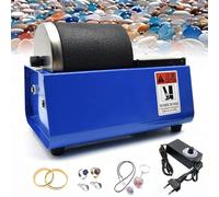 Rock Tumbler Kit - Lucidatrice professionale per gioielli con velocità regolabile, forte potenza operativa, vibrazioni uniformi e basso rumore per la lucidatura dei metalli