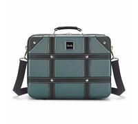 Rock Vanity Vanity - Vanity Case Vintage Hard Shell - Approvato bagaglio a mano, tracolla rimovibile e tracolla per valigia, cerniere bloccabili - 29,5 x 37 x 19 cm, 1,3 kg, Verde smeraldo, 29.5 x 37