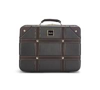Rock Vanity Vanity - Vanity Case Vintage Hard Shell - Approvato bagaglio a mano, tracolla rimovibile e tracolla per valigia, cerniere bloccabili - 29,5 x 37 x 19 cm, 1,3 kg, Nero , 29.5 x 37 x 19cm