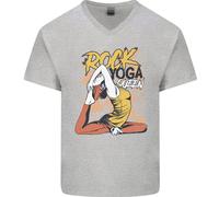Rock Yoga Queen Maglietta In Cotone A V Per Uomo