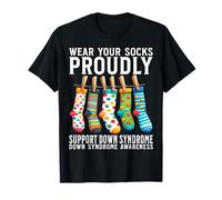 Rock Your Socks Down Syndrome Awareness Support Gifts Kids Maglietta