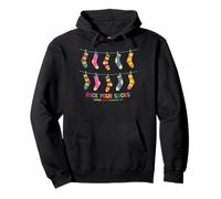 Rock Your Socks World Down Syndrome Awareness Day Kids Felpa con Cappuccio