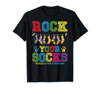 Rock Your Socks World Down Syndrome Awareness Day Kids Maglietta