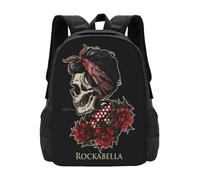 Rockabella Schoolbag Zaino Moda Borse Rockabella N Roll Anni Cinquanta Anni 50 Teschio