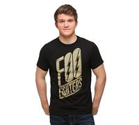 Rockabilia Foo Fighters Slanted Logo Slim Fit T-Shirt Small Nero