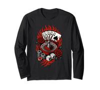 Rockabilly Casino Gioco d'azzardo Tatuaggio Retro anni '50 Maglia a Manica